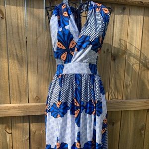 Boho Halter Top Long Flowing Summer Dress